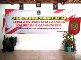 Pelantikan Kaur Tata Laksana dan Umum