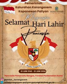 Selamat Hari Kelahiran Pancasila